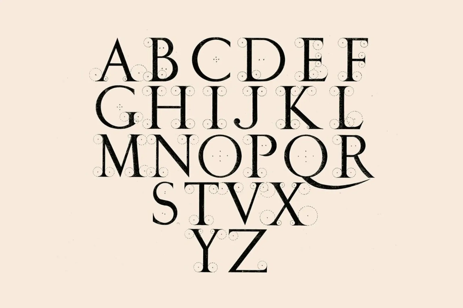 Alphabet Capitals hahnemühle by Astër
