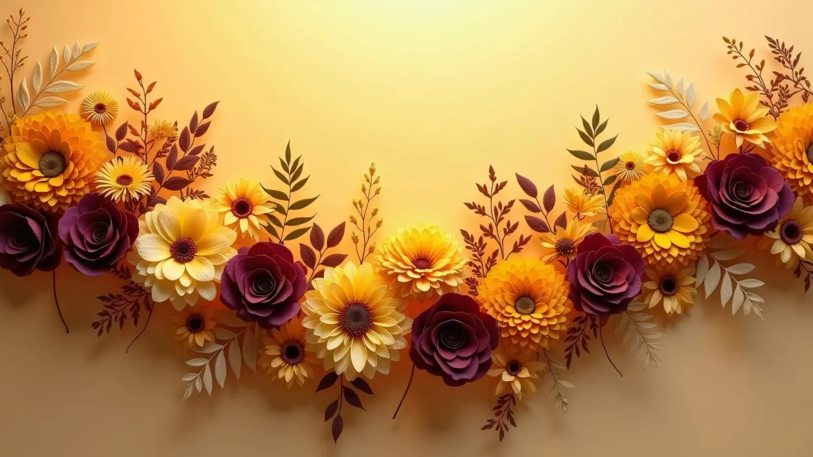 Bellissima composizione floreale in carta dai colori vivaci pellicola backlit da DesignDoodle