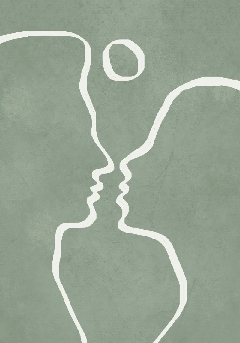 Abstract Couple pellicola backlit da Flow Line