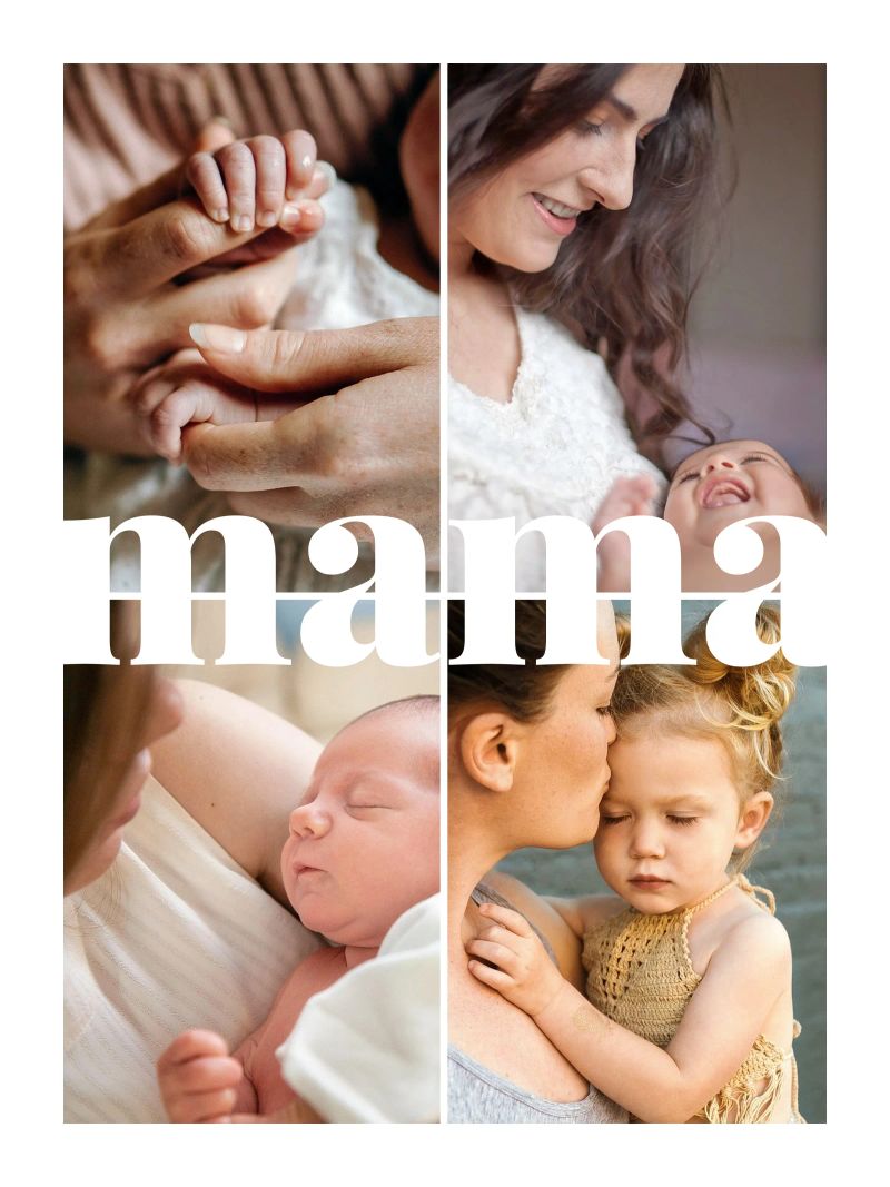 Mama Fotocollage alu dibond de Bildschön | Fotocollagen