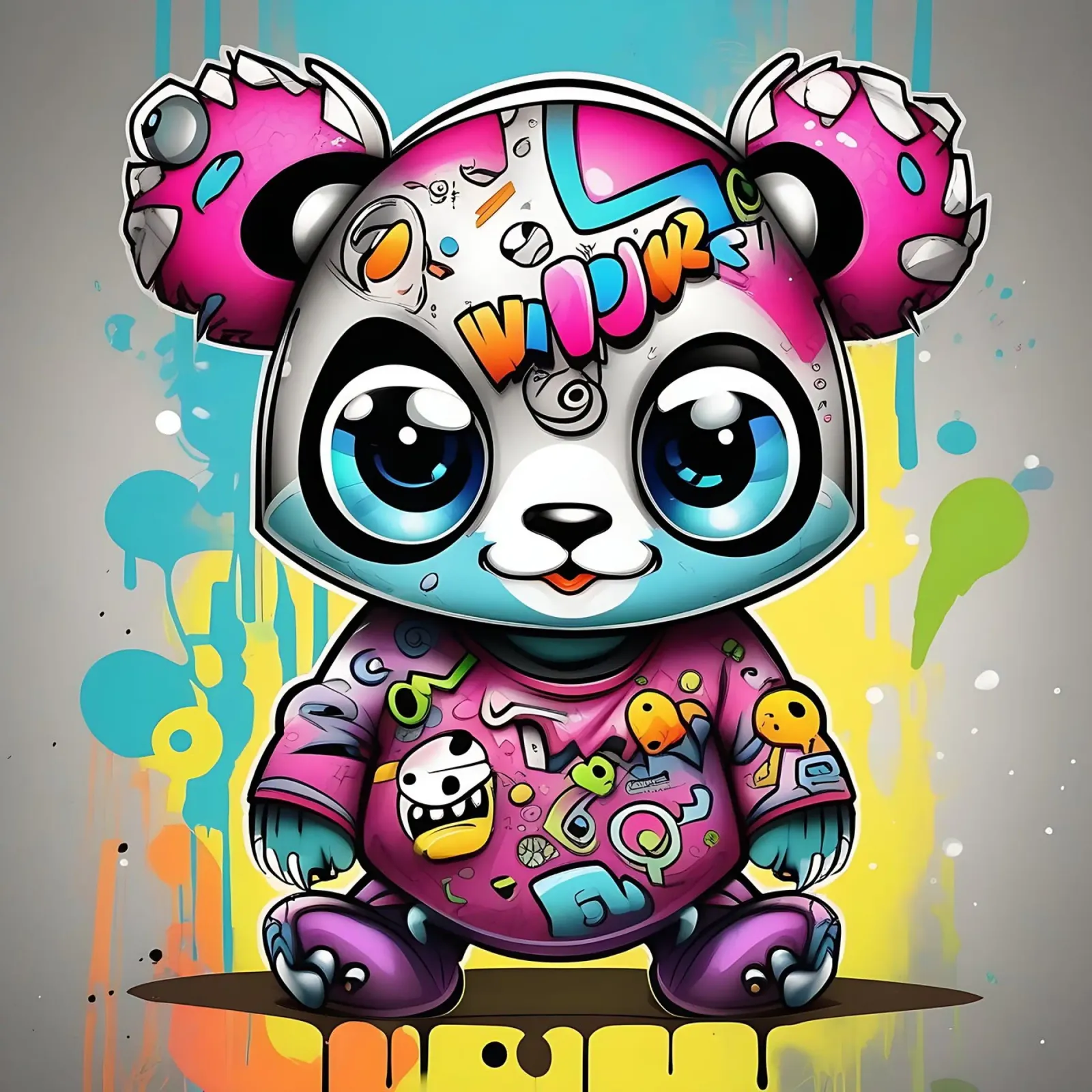 Panda_Style_K_1 pellicola backlit da Tierisch bunt by LK