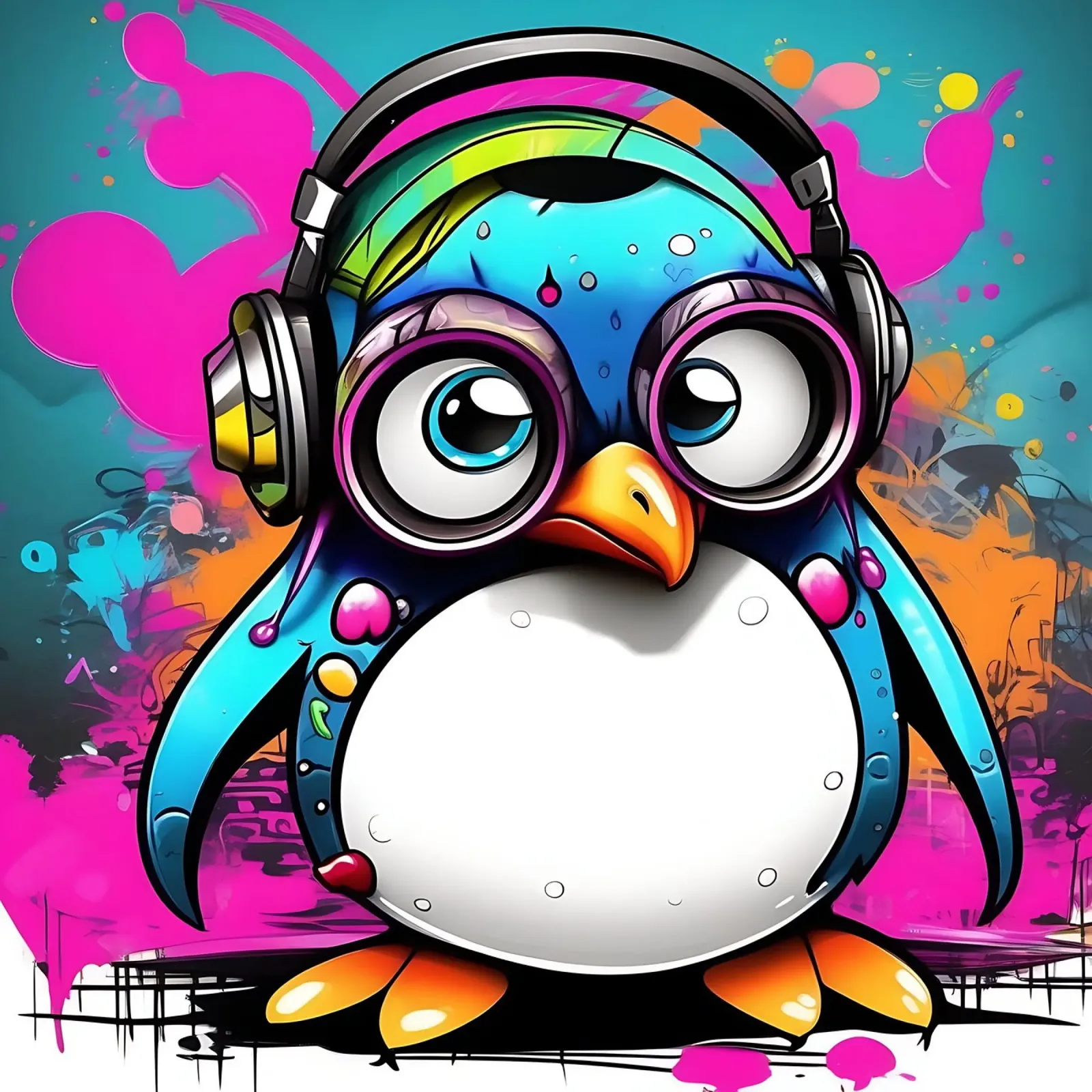 Pinguino_Stil_K_1 pellicola backlit da Tierisch bunt by LK