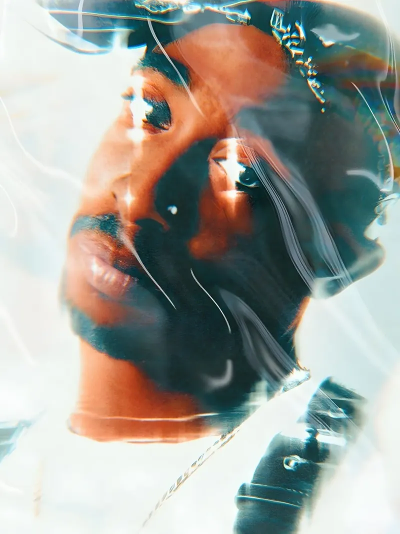 Tupac Shakur metacrilato de Low poly art