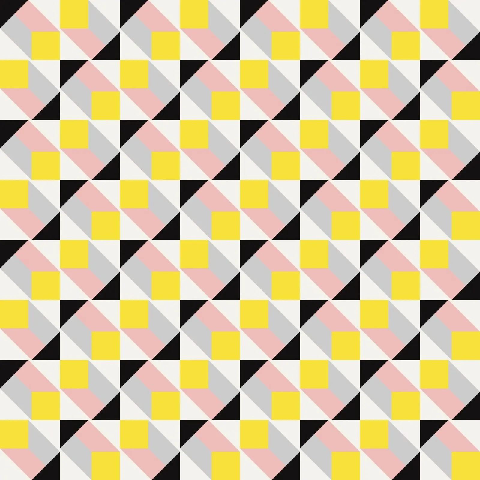 3d Geometrisches Muster Leinwand von Little Dean