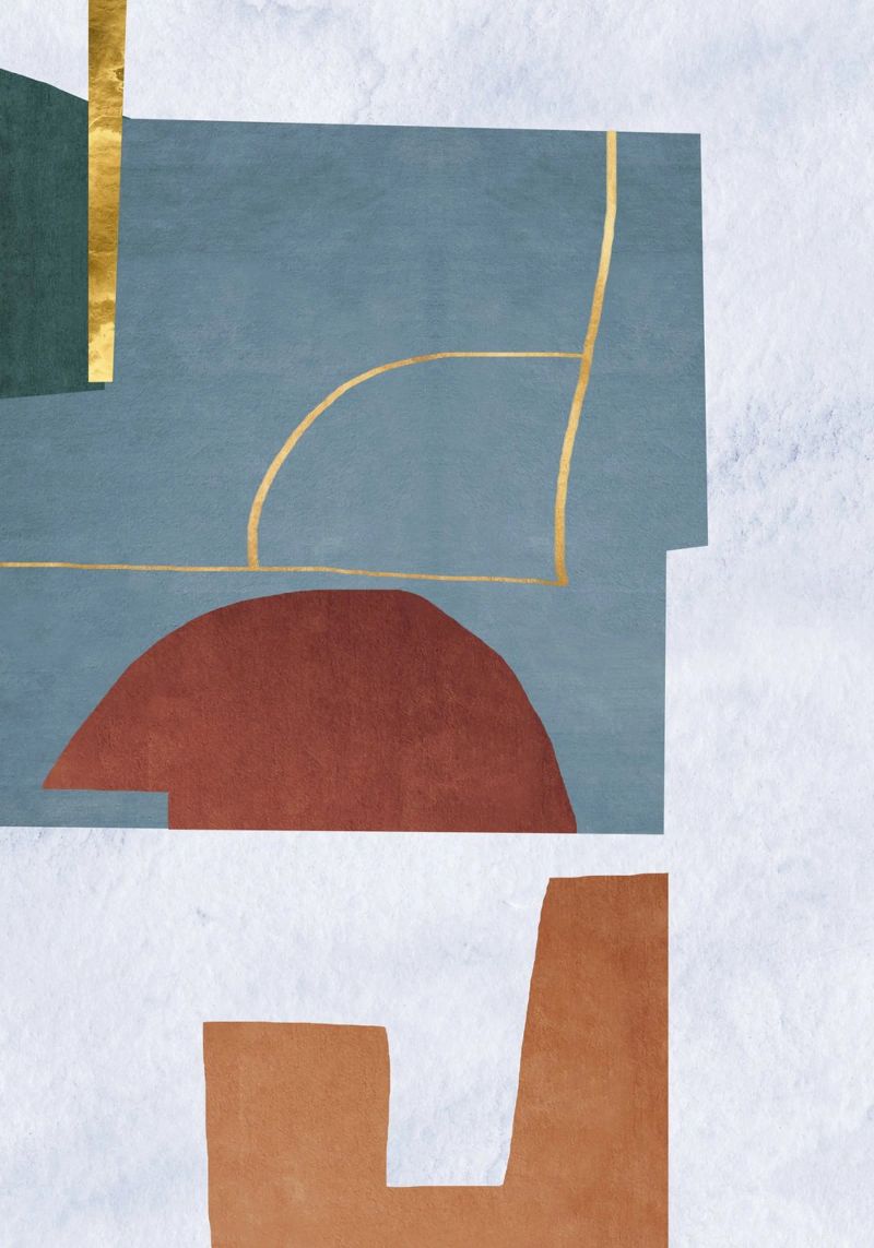 abstract lines and forms Leinwand von ramosashop