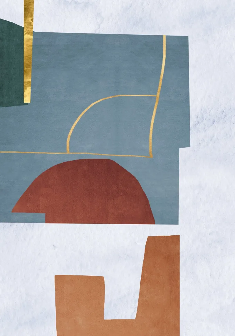 abstract lines and forms Alu-Dibond von ramosashop