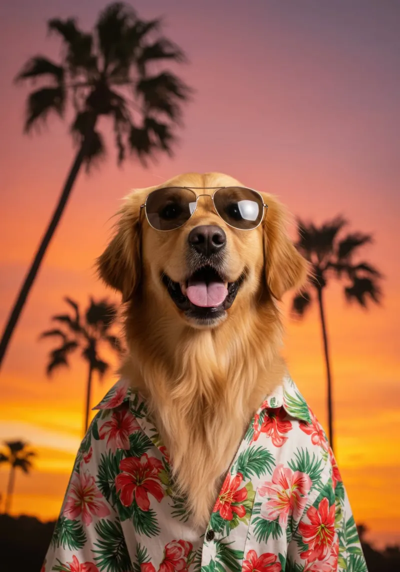 Sunset Vibes hahnemühle de Pawtrait Studio