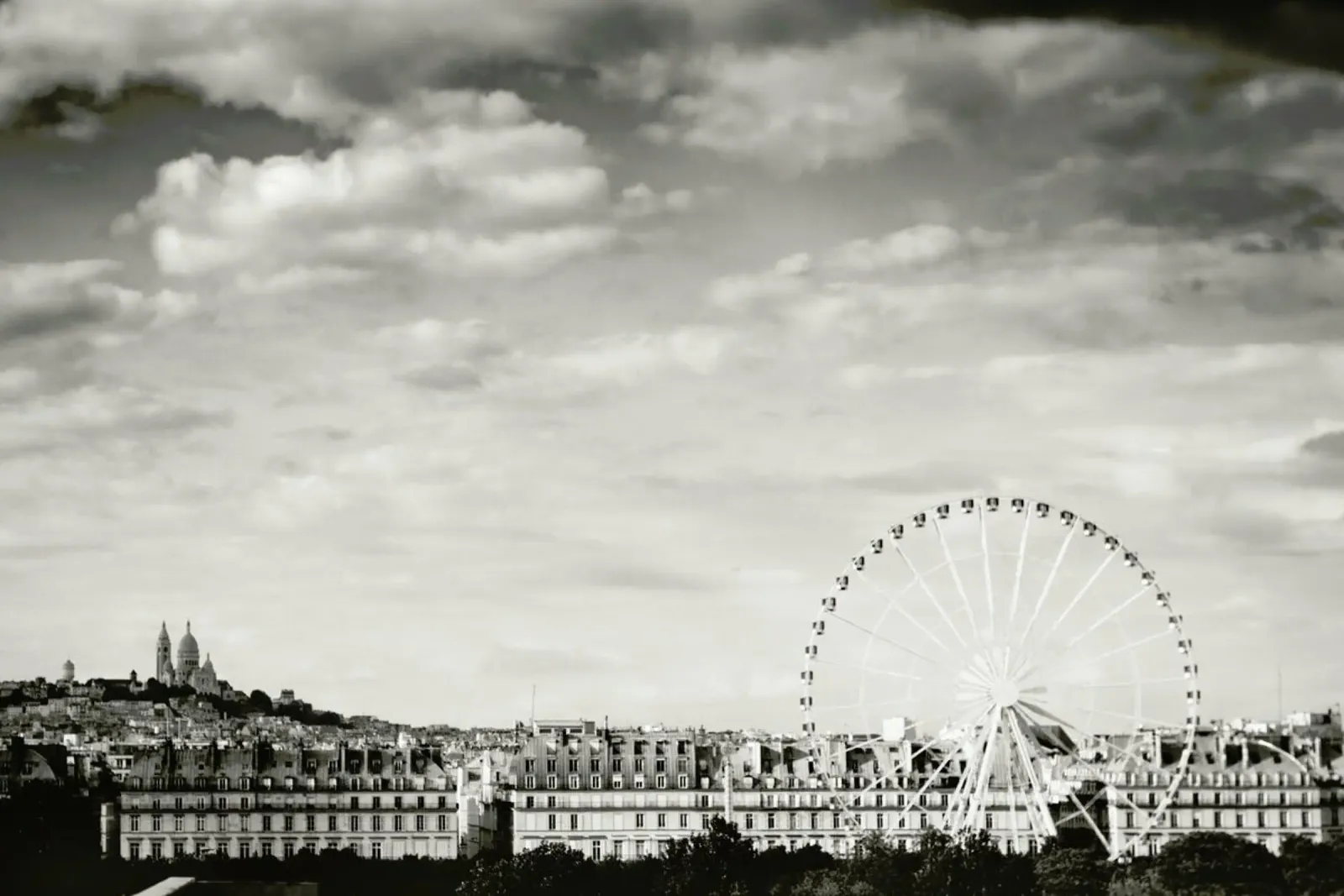 Paris Skyline pellicola backlit da Anja Hebrank Photography