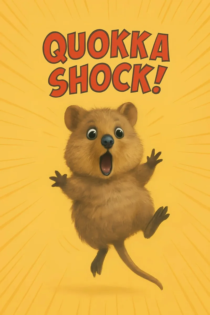 Meme divertente sui Quokka poster da Funny Humor Art
