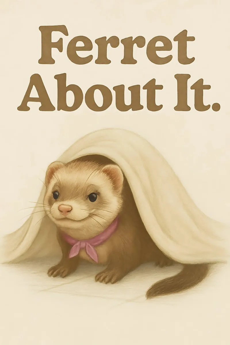 Funny Ferret Meme pellicola backlit da Funny Humor Art