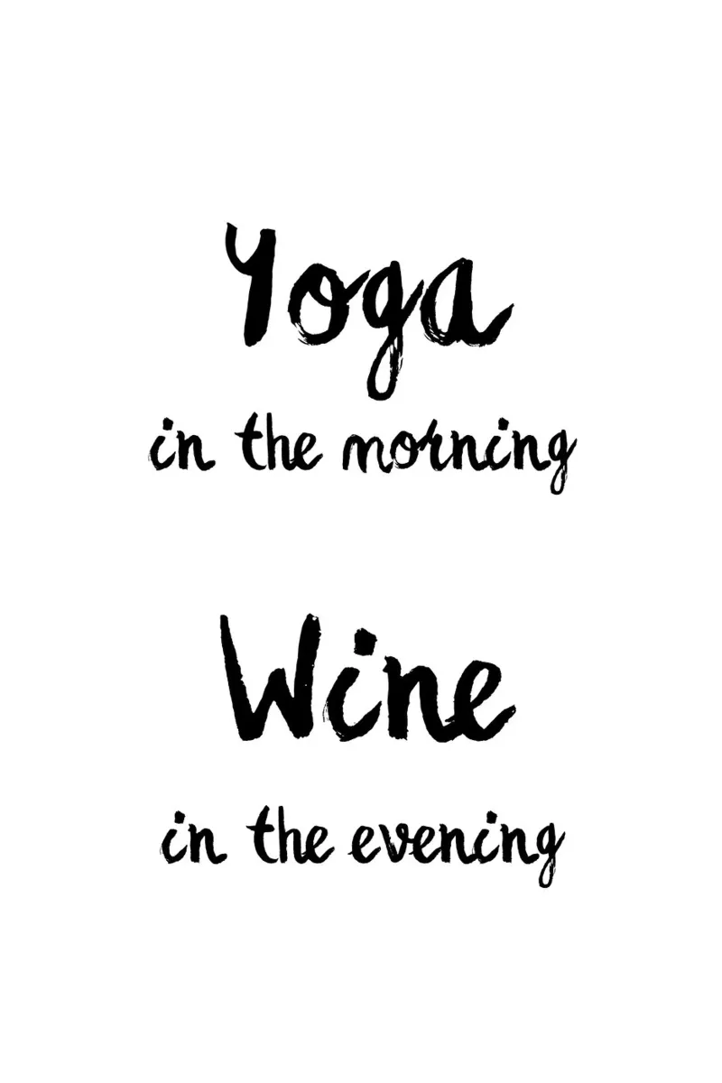 Yoga & Wine carta hahnemühle da Second Canvas