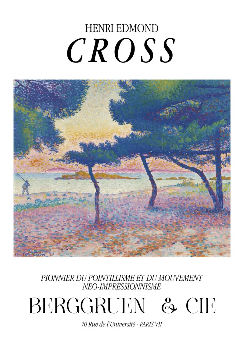 Henri-Edmond Cross Pointillist Spiaggia di Saint-Clair pellicola backlit da NorwesClub