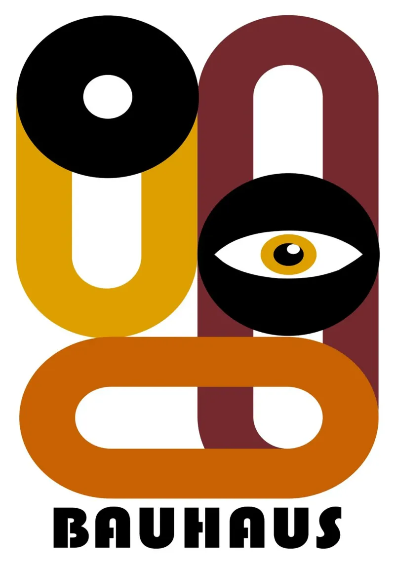Bauhaus Geometric Abstract Figures Color Print hahnemühle de NorwesClub
