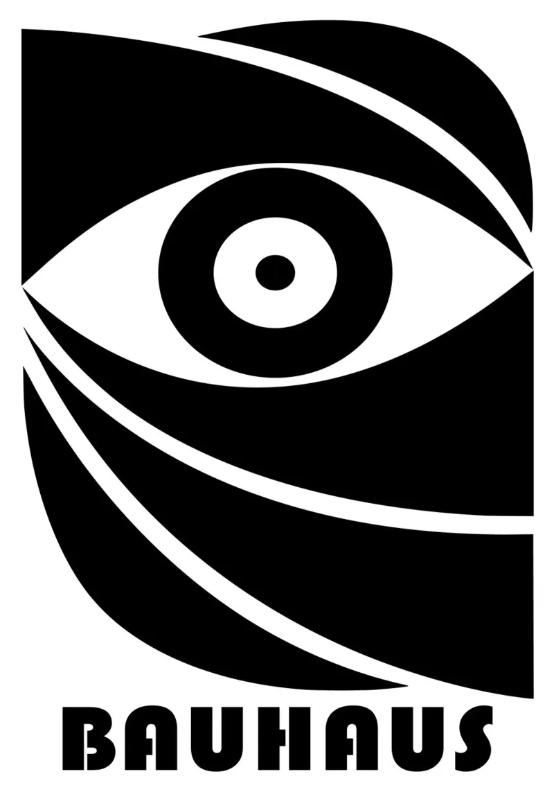Bauhaus Stylized Eye Geometric Abstract Print canvas by NorwesClub