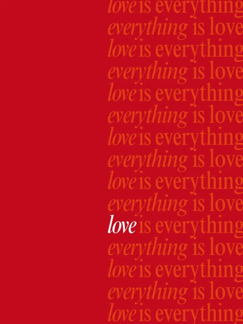 Love is everything poster con telaio in alluminio da Dreamer10