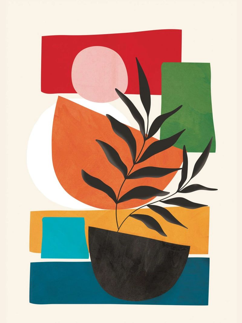 Abstract Minimal Shapes 54 poster da Flow Line