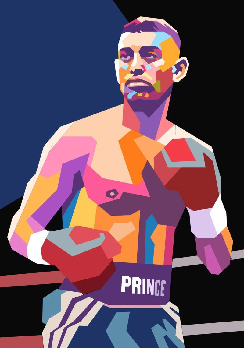 Naseem Hamed boxing legend poster by Hantamrata