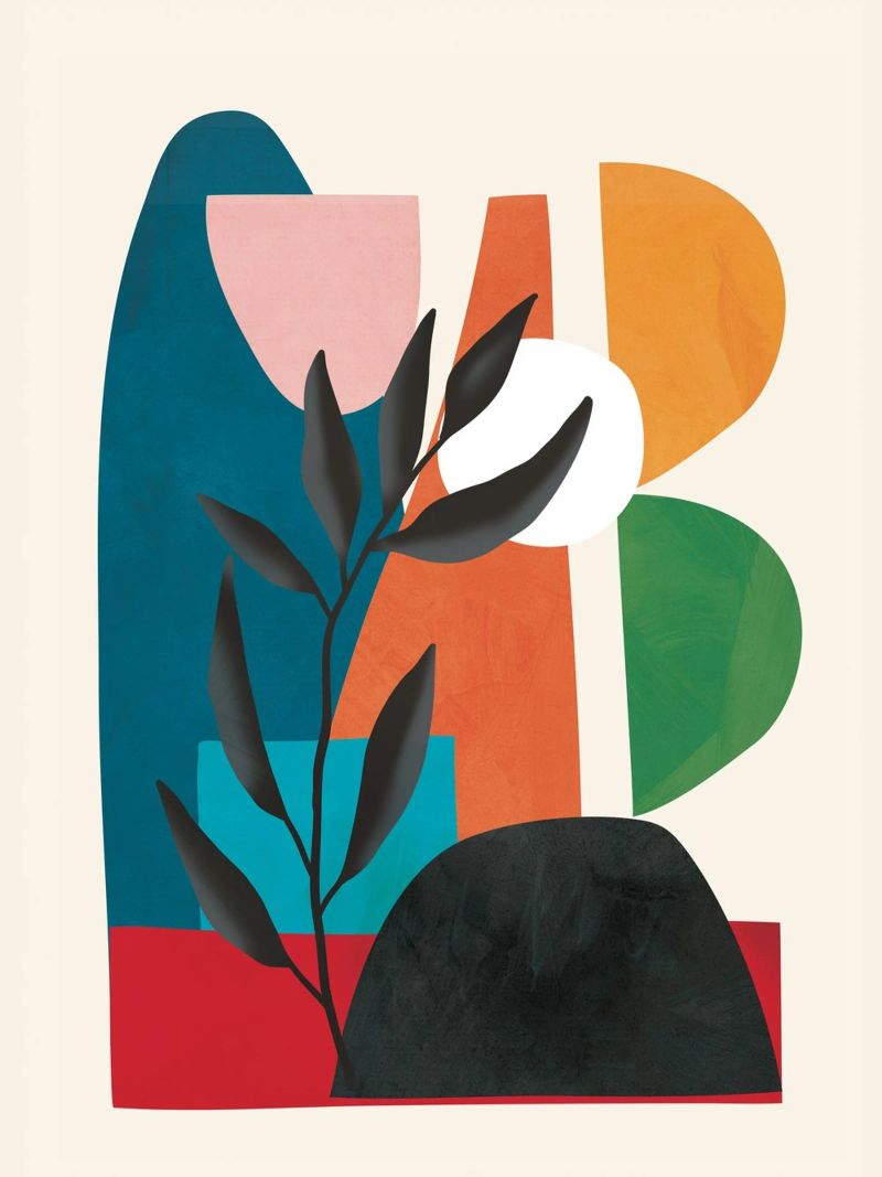 Abstract Minimal Shapes 53 poster da Flow Line