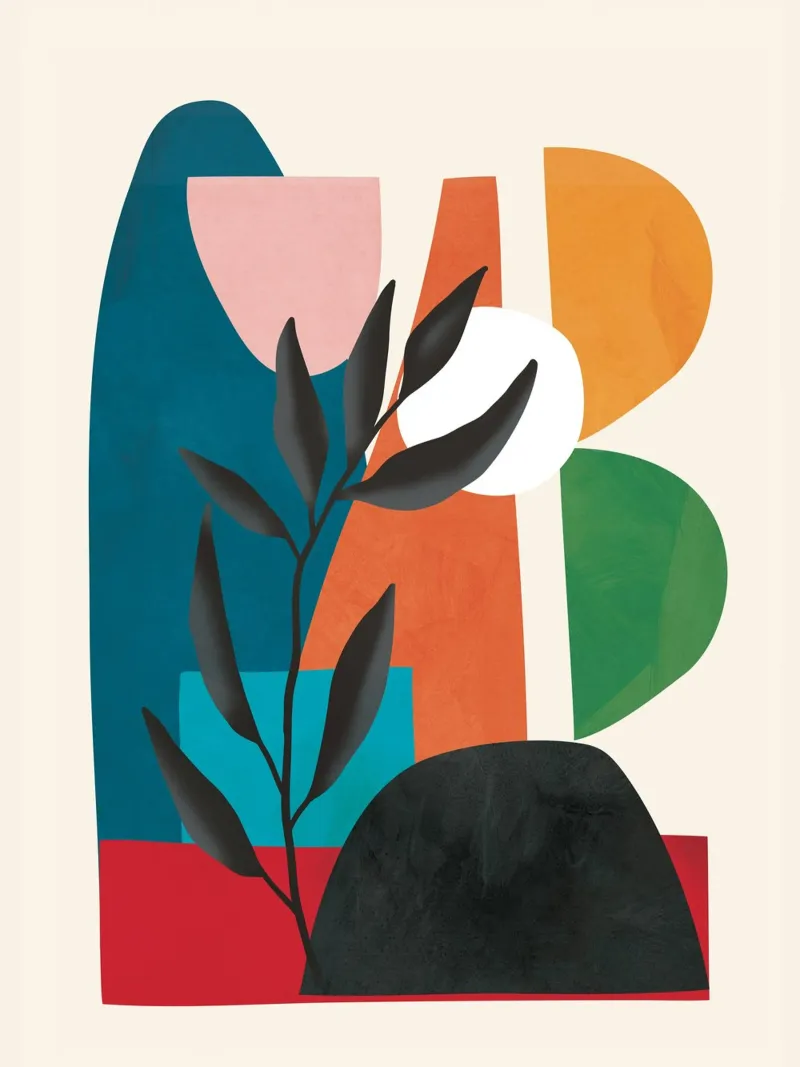 Abstract Minimal Shapes 53 tela da Flow Line