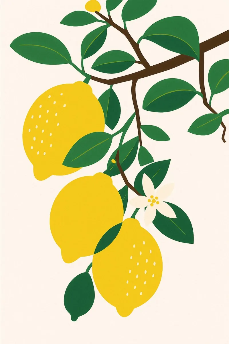Albero dei limoni pannello forex da Aquarevo
