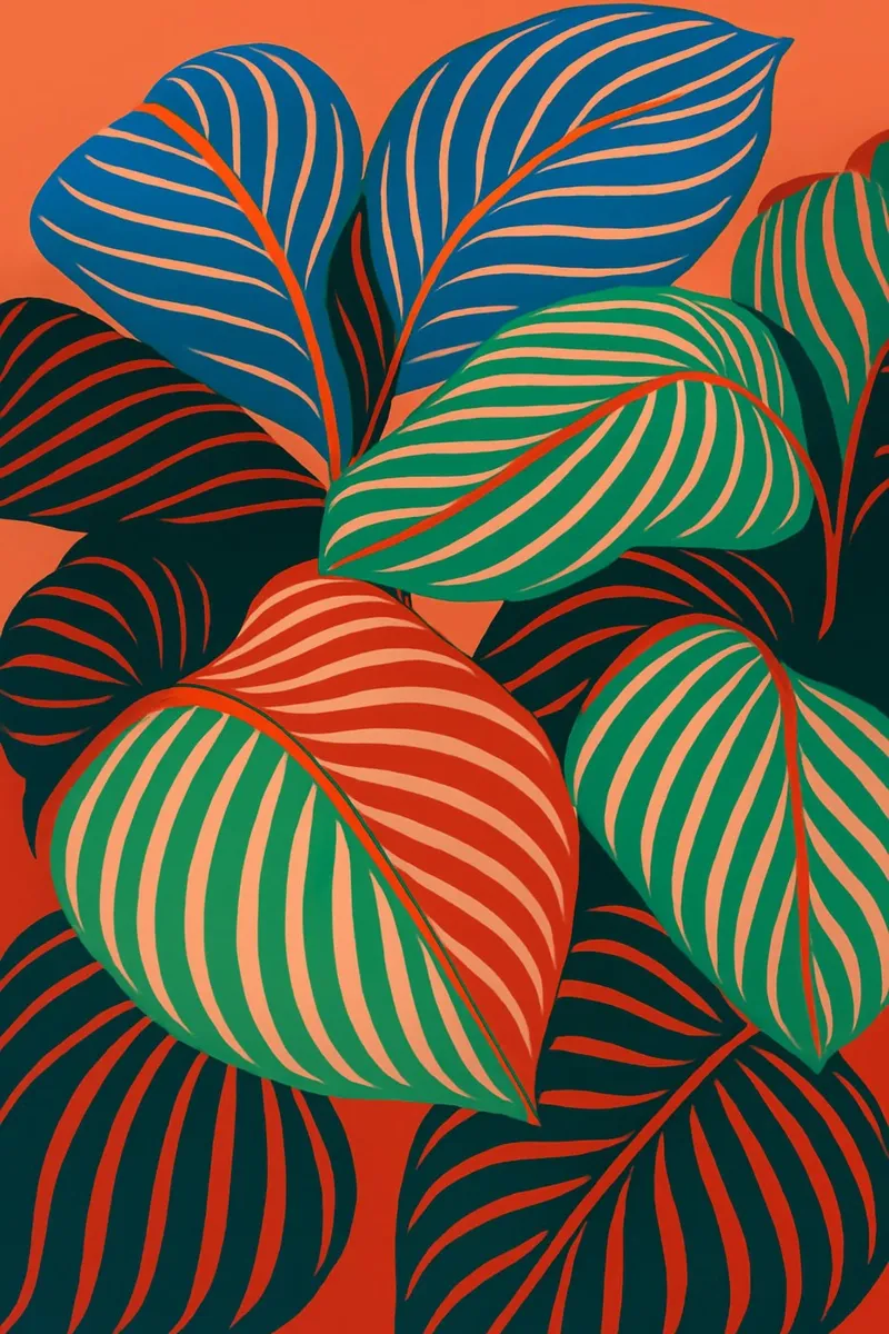 Foglie tropicali poster da Aquarevo
