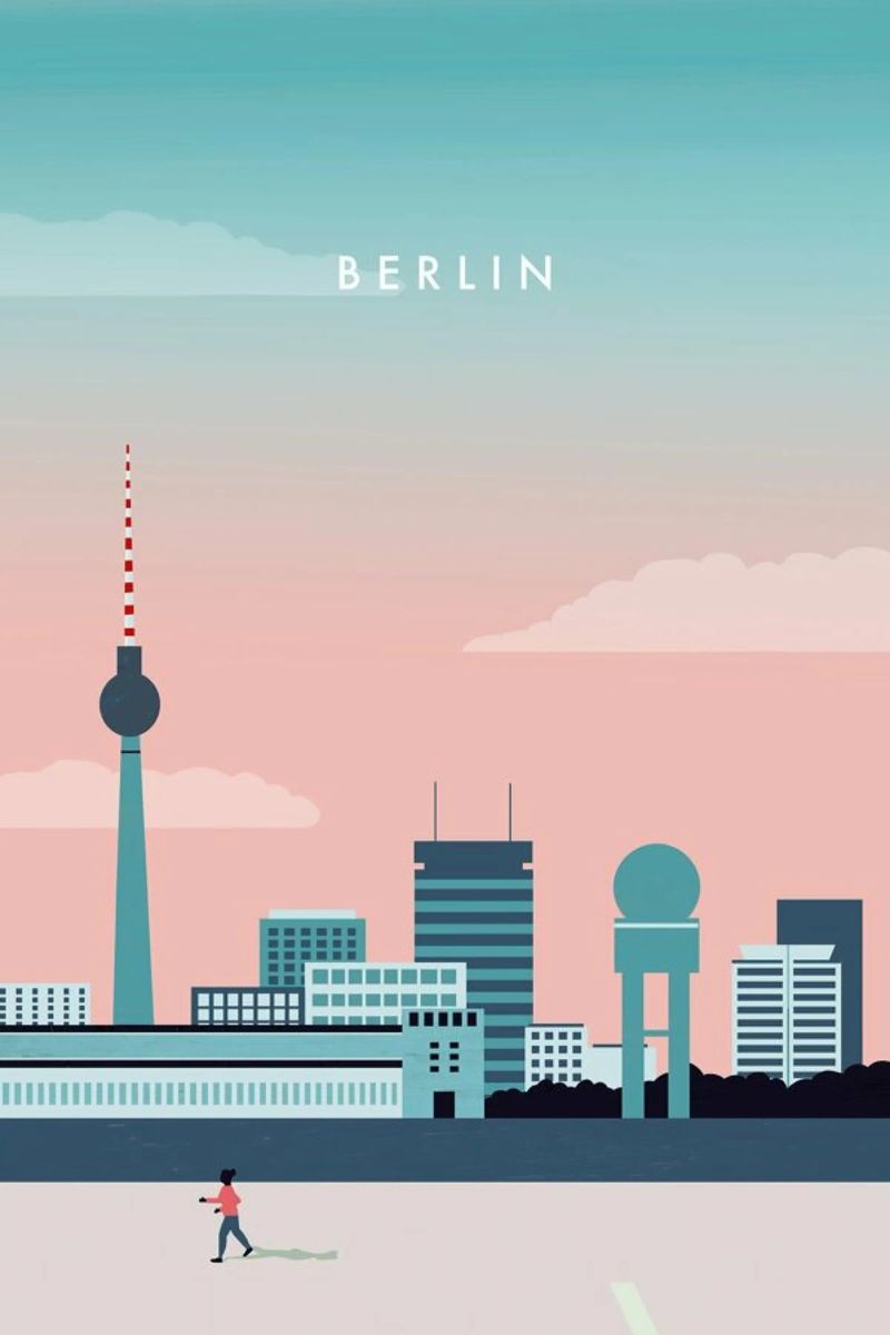 Berlin poster by Katinka Reinke