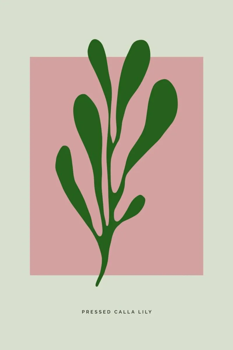 Pressed Calla Lily poster da Studio One