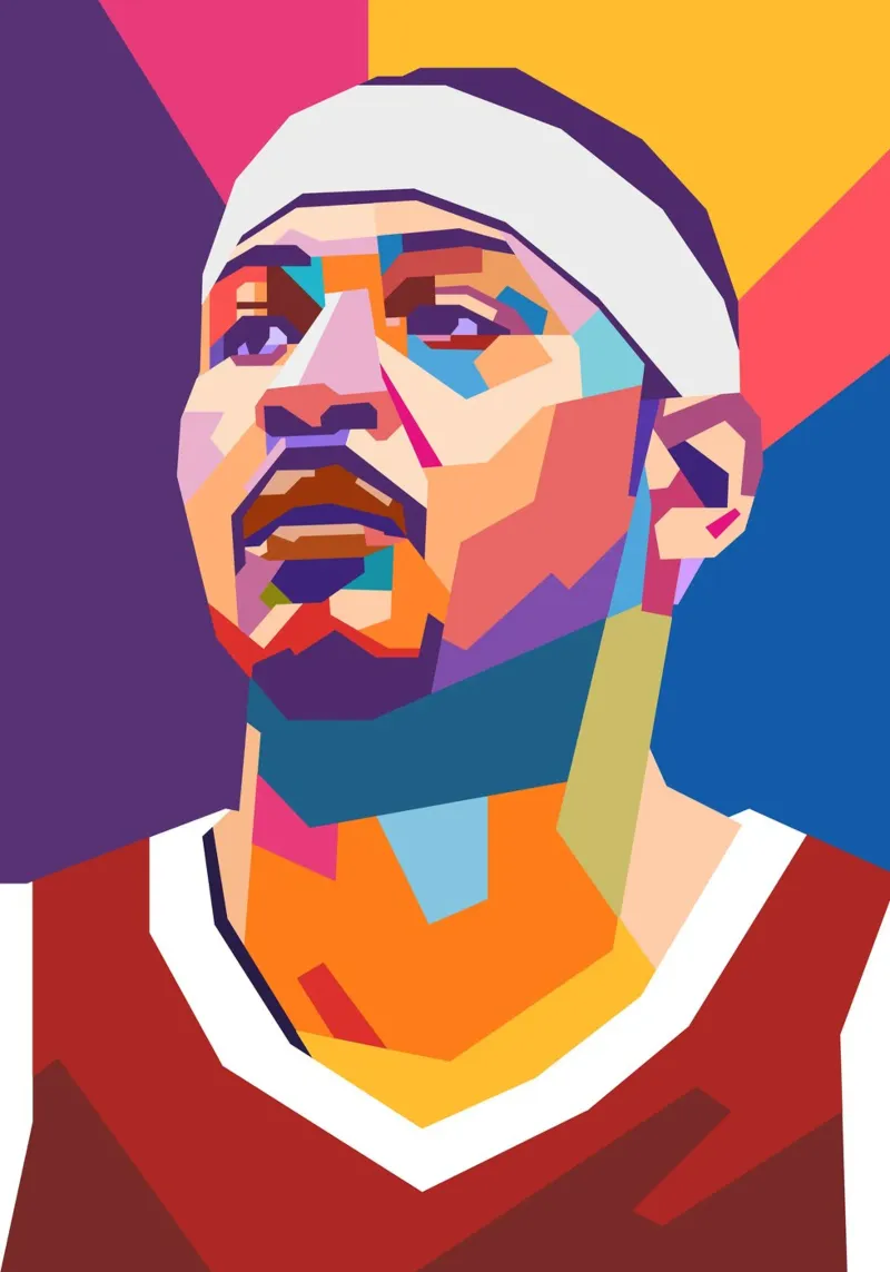 Carmelo Anthony basket pellicola backlit da Hantamrata