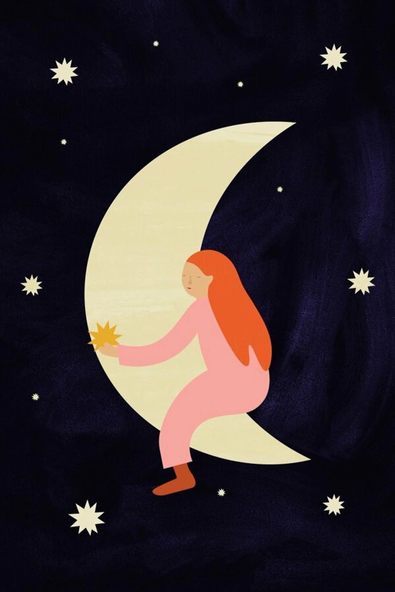 Lullaby Moon poster by Little Flourishes