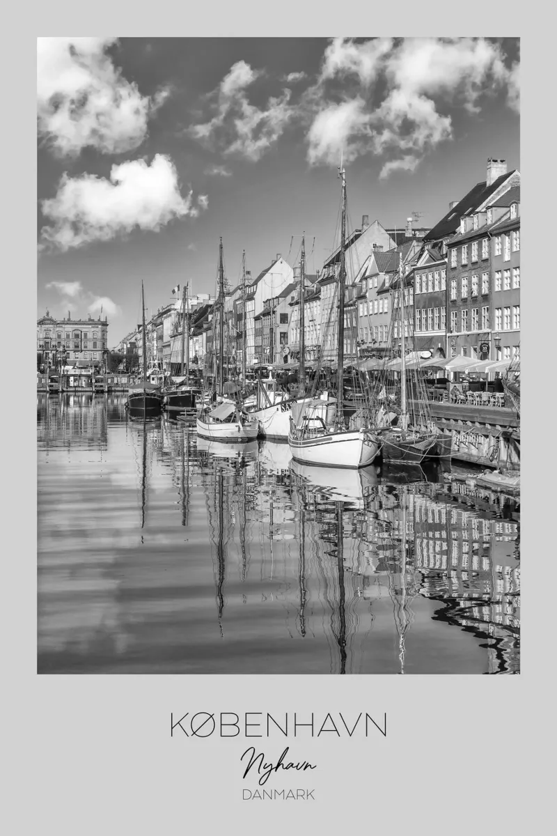 In primo piano: Impressione di KOPENHAGEN Nyhavn carta hahnemühle da Melanie Viola