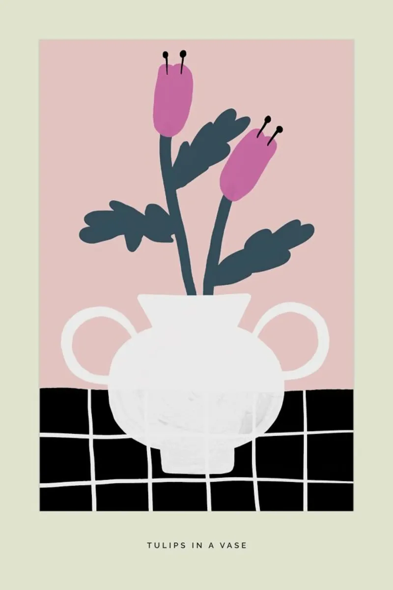Tulips In A Vase plexiglass da Studio One