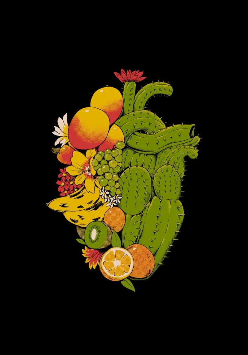 Cuore tropicale carta hahnemühle da Tobe Fonseca