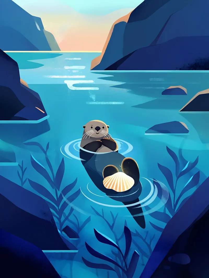 Feeling Like Floating nutria Lofi Art hahnemühle de LoFi Gallery