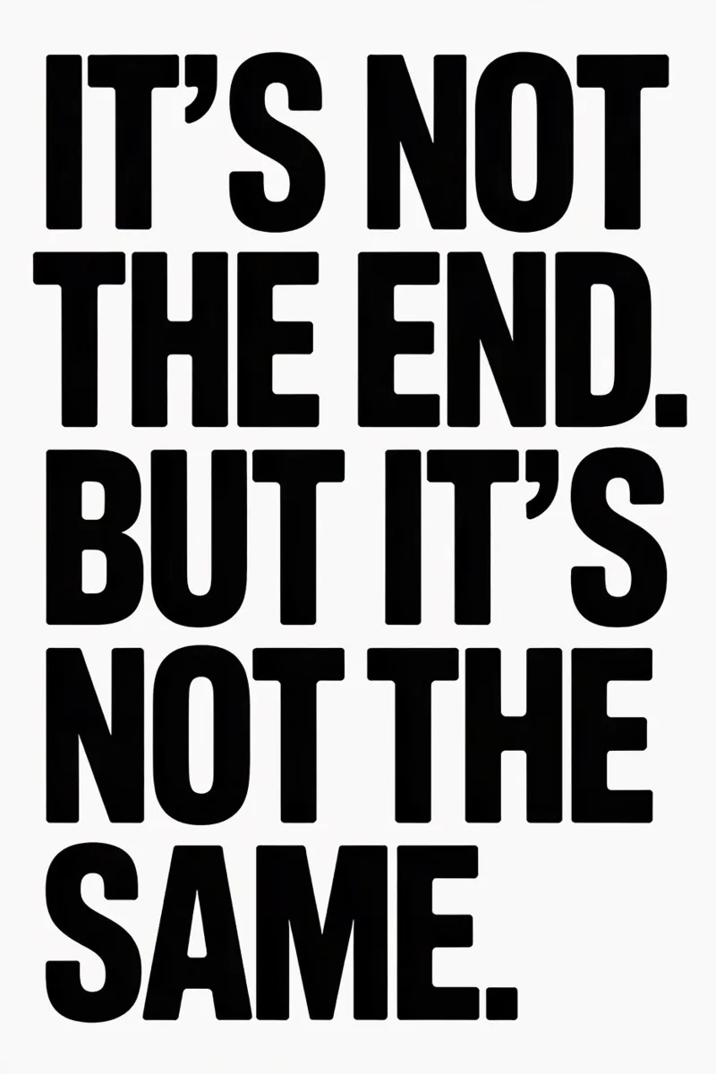 It's not the end. But it´s not the same metacrilato de Hey Vincent