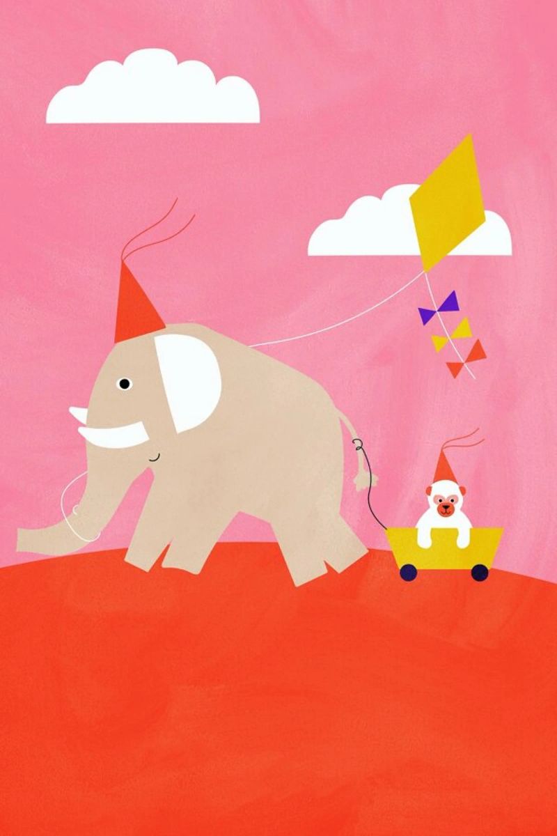 Flying Kites poster by Little Flourishes