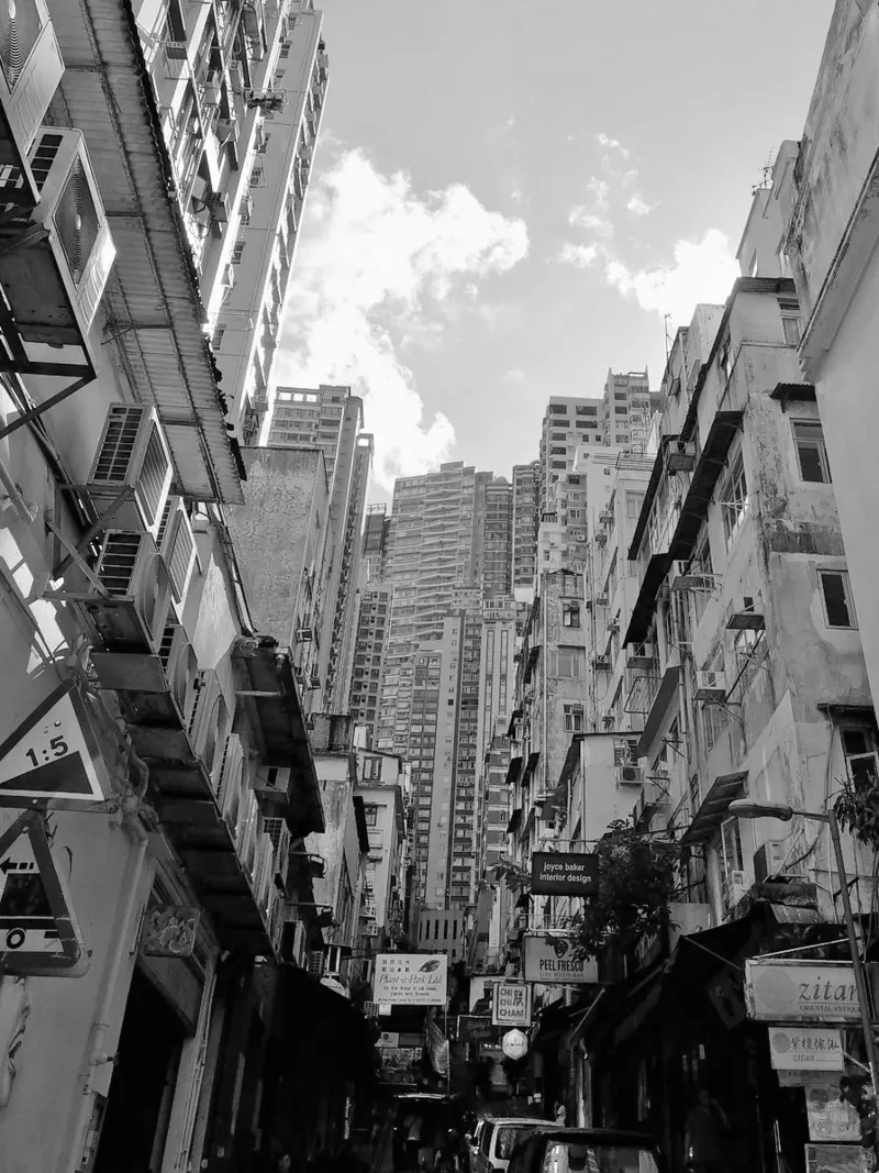 Hongkong 001.02 poster con telaio in plastica da Kulenji