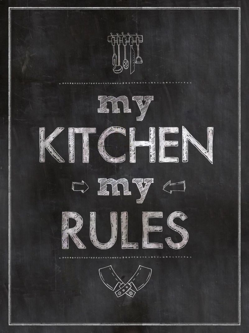 My kitchen, my rules Poster von Rahma Projekt