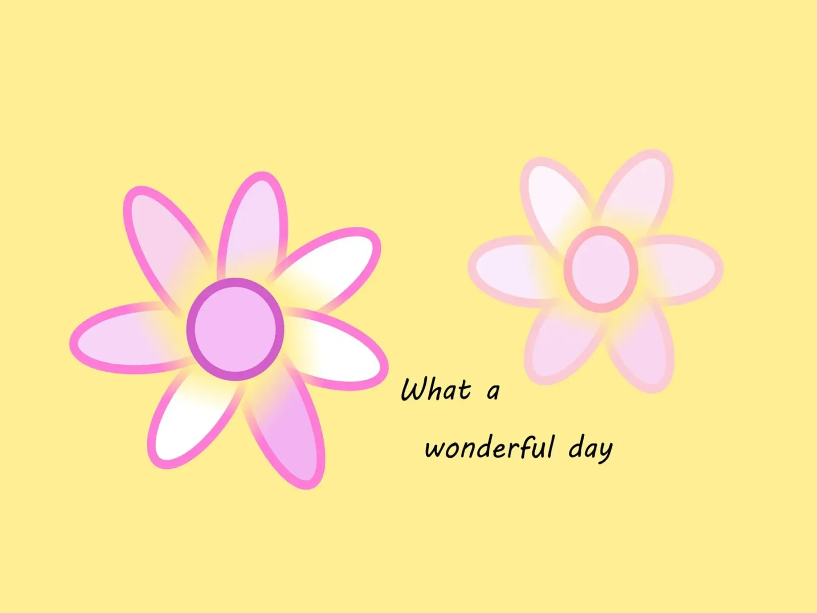 Deux fleurs roses sur fond jaune avec texte poster avec cadre en bois de Something for you