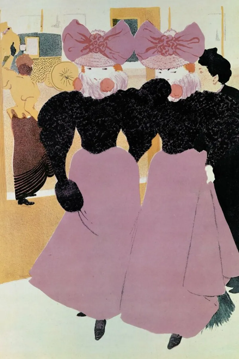 Hermann-Paul - Elegant Ladies on the Boulevard pellicola backlit da ARTOTHEK
