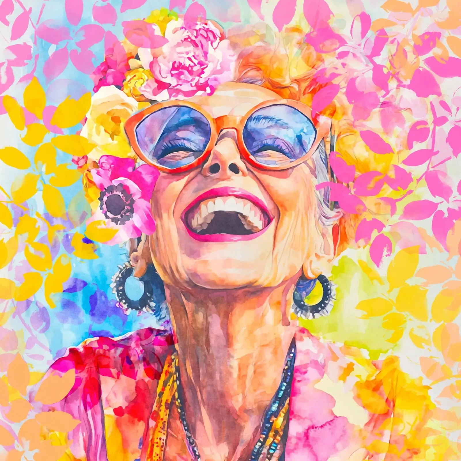 Timeless Flair Portrait d'une icône de la mode poster avec cadre en plastique de Andrea Haase Modern Home