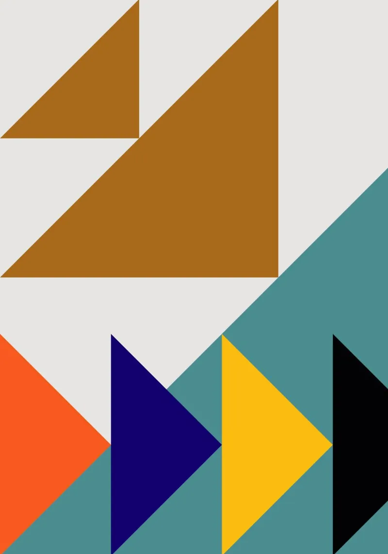 Colorful triangles plexiglass da LisaArtes