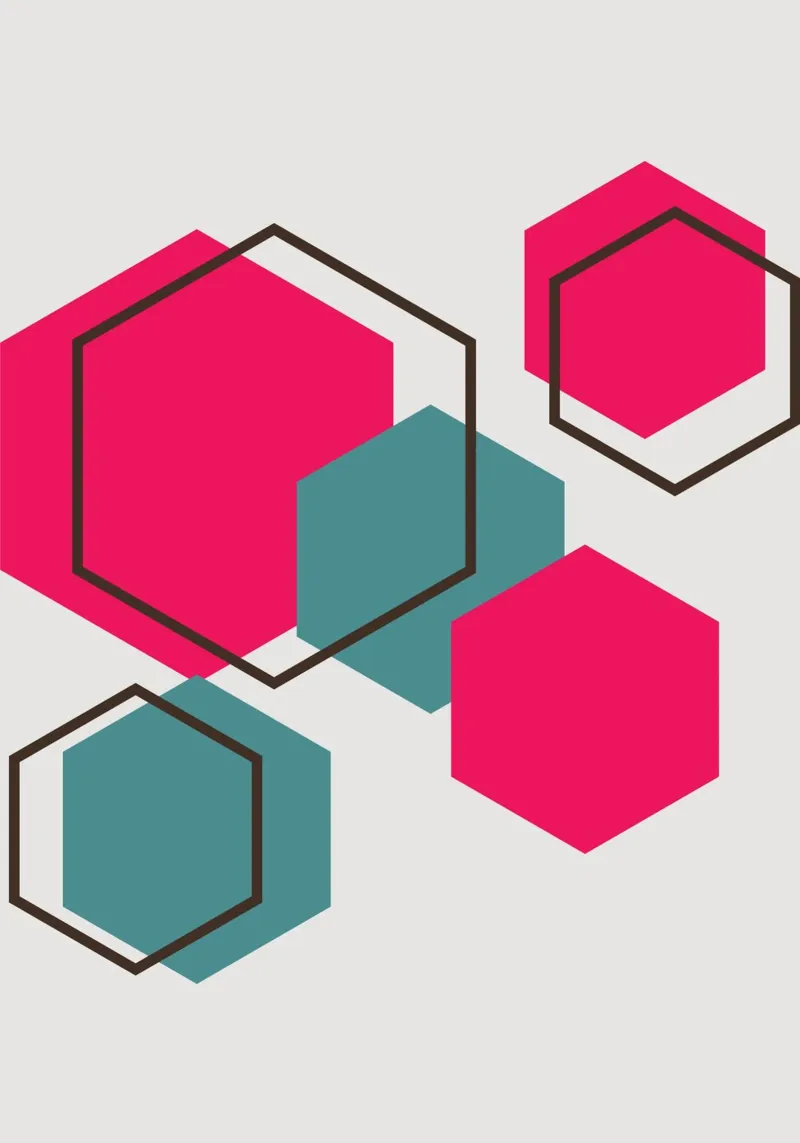 Hexagons alluminio dibond da LisaArtes