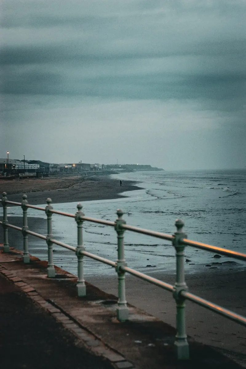Portobello Beach, Edimburgo, Fotografia poster con telaio in plastica da Jule Shnc