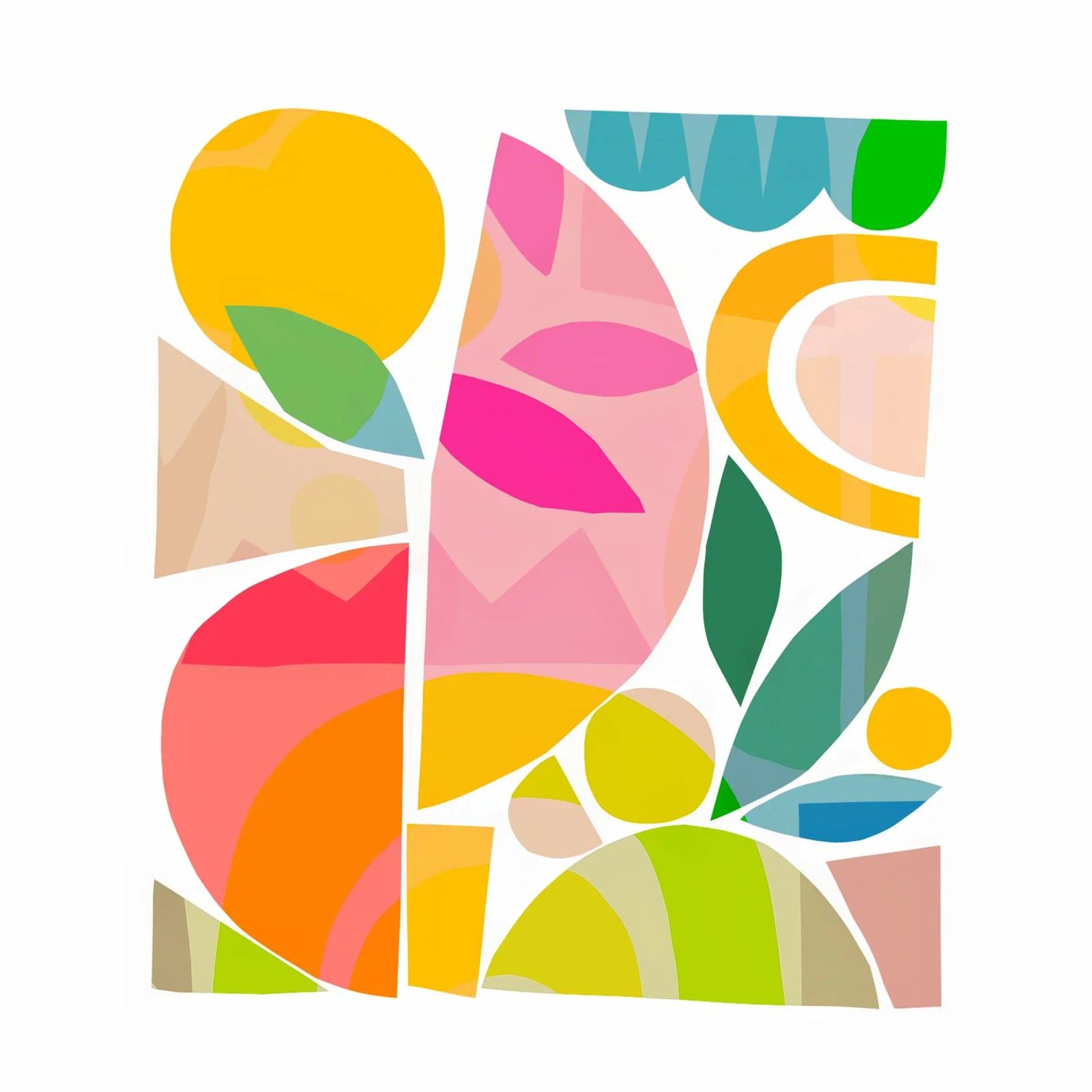 Forme colorate e minimali dell'estate 2 - Matisse Natura plexiglass da Dominique Vari
