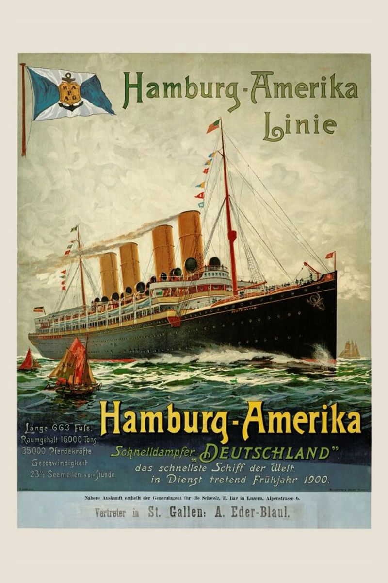 Hamburg-America Line Poster von ARTOTHEK