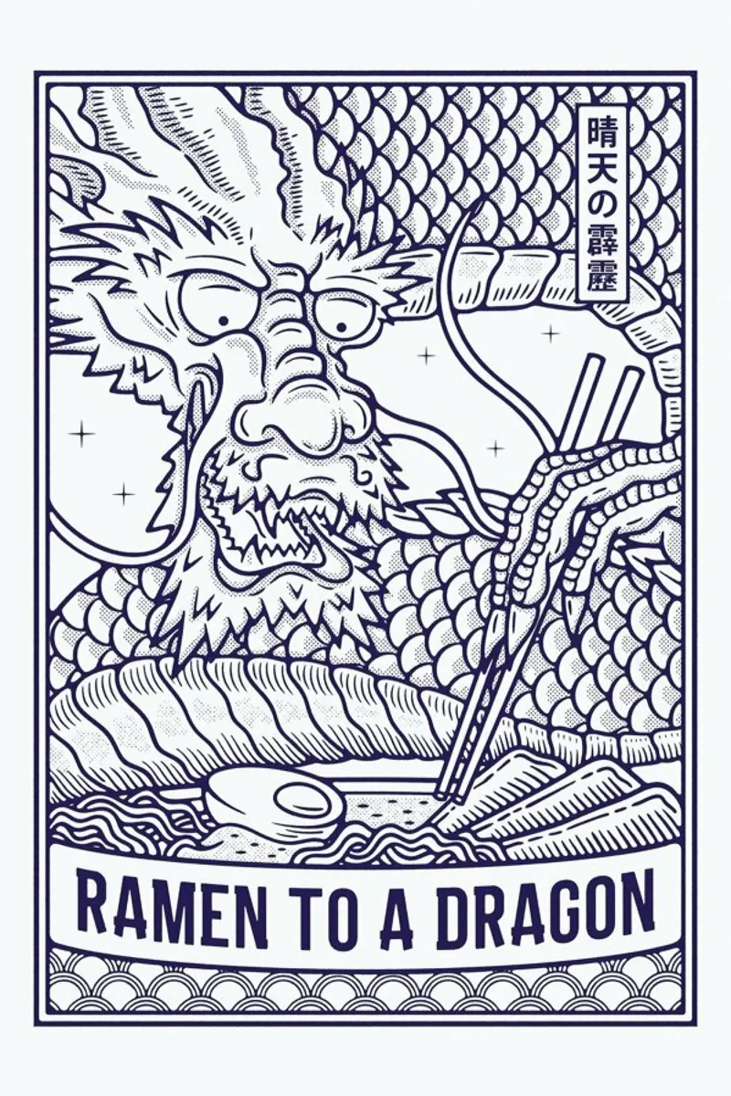 Ramen to a Dragon pellicola backlit da daylight design studio