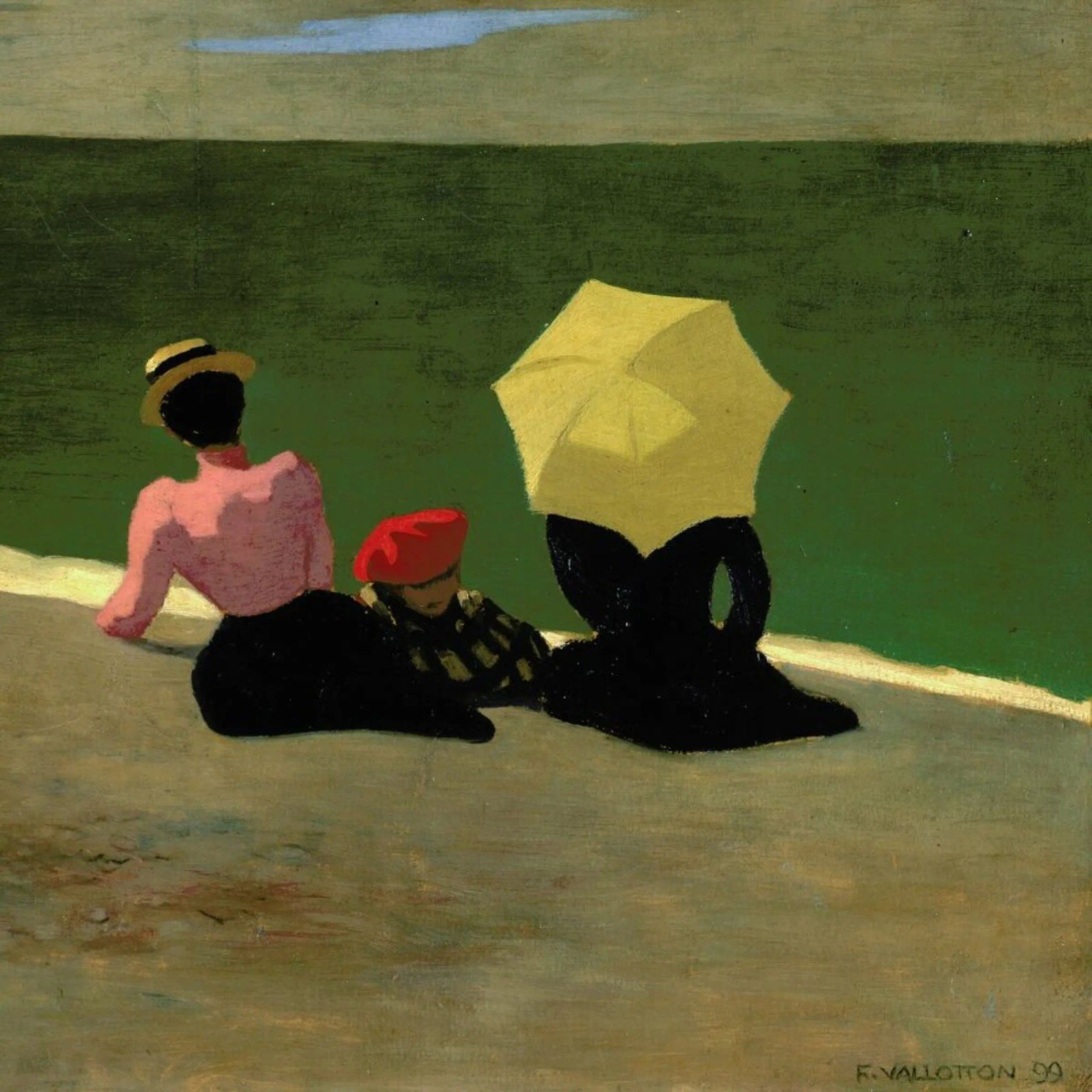 Vallotton - On the Beach Poster von ARTOTHEK