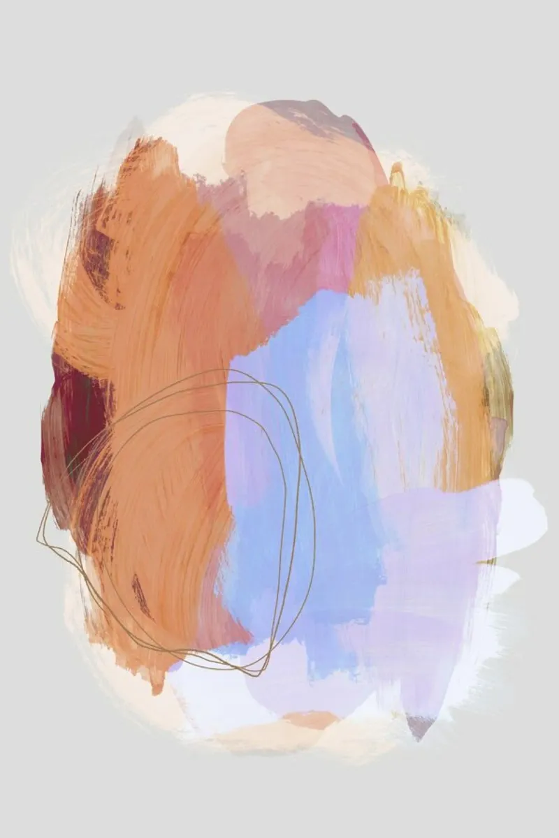 Abstract Brush Strokes 38 carta hahnemühle da Mareike Böhmer