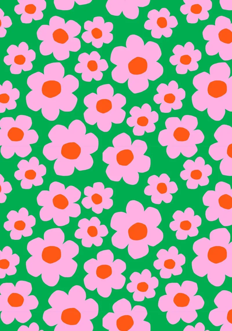Vibrant Spring Grün poster con telaio in legno da Lisa Jasmin Bauer