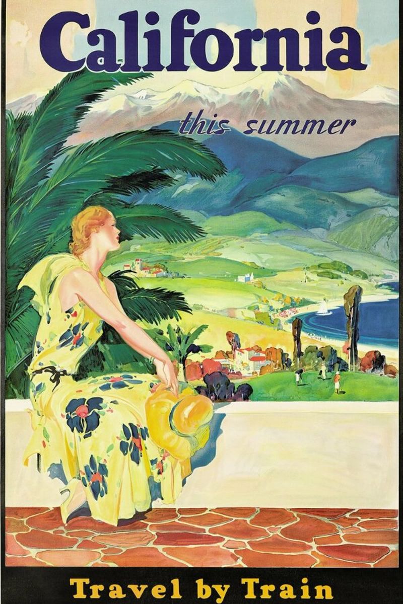 California - Travel by Train poster de ARTOTHEK